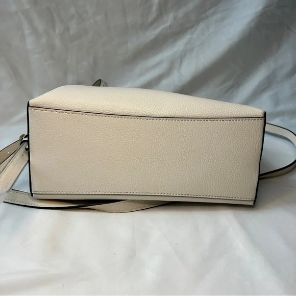 Coach Mollie tote bag 25 chalk light saddle pebbled leather c4084 - Picture 13 of 15